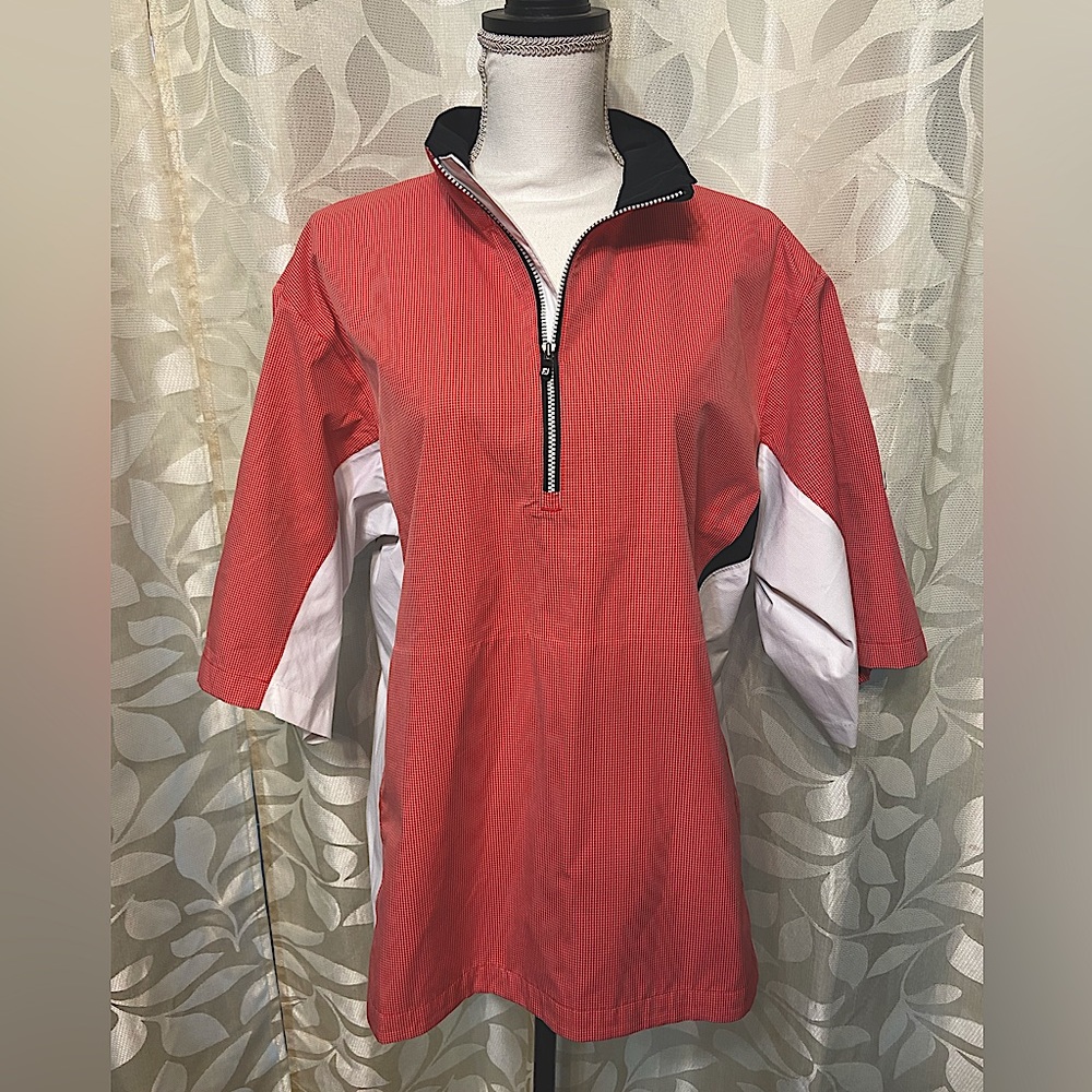 Footjoy FJ Men's DryJoys HydroLite Golf Half Zip with Hacienda GC logo, Size M